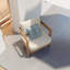 Chaise et repose-pieds en aluminium sans assemblage, finition aspect bois: 0% déforestation, 100% âme de bois
