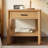 Natural Rubber Wood Side Table