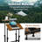 Mobile Standing Desk, Height Adjustable Rolling Laptop Cart W/Tilting Desktop For Standing Or Sitting, Lockable Casters, Home Office Computer Workstation For Small Spaces (Brown)
