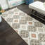 Tapis orange à poils longs Dili Twinkle-944019940