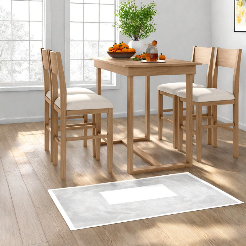 Ensembles de table et chaises modernes en bois pour petite cuisine (table et chaises incluses)