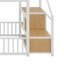 Lit superposé moderne, escalier de rangement intégré pour plus d'espace-129754188