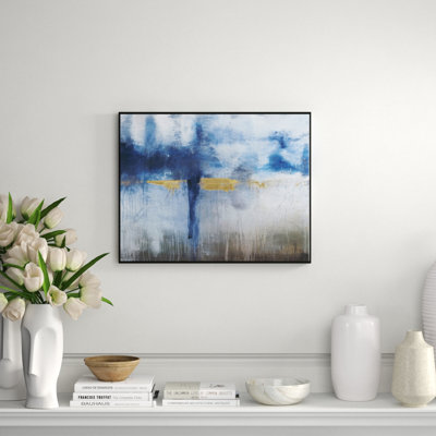 Morning Meadows - cadre flottant, reproduction d'art sur toile