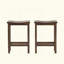 Tabouret de bar d'extérieur à hauteur de comptoir en bois d'acacia, ensemble de 2