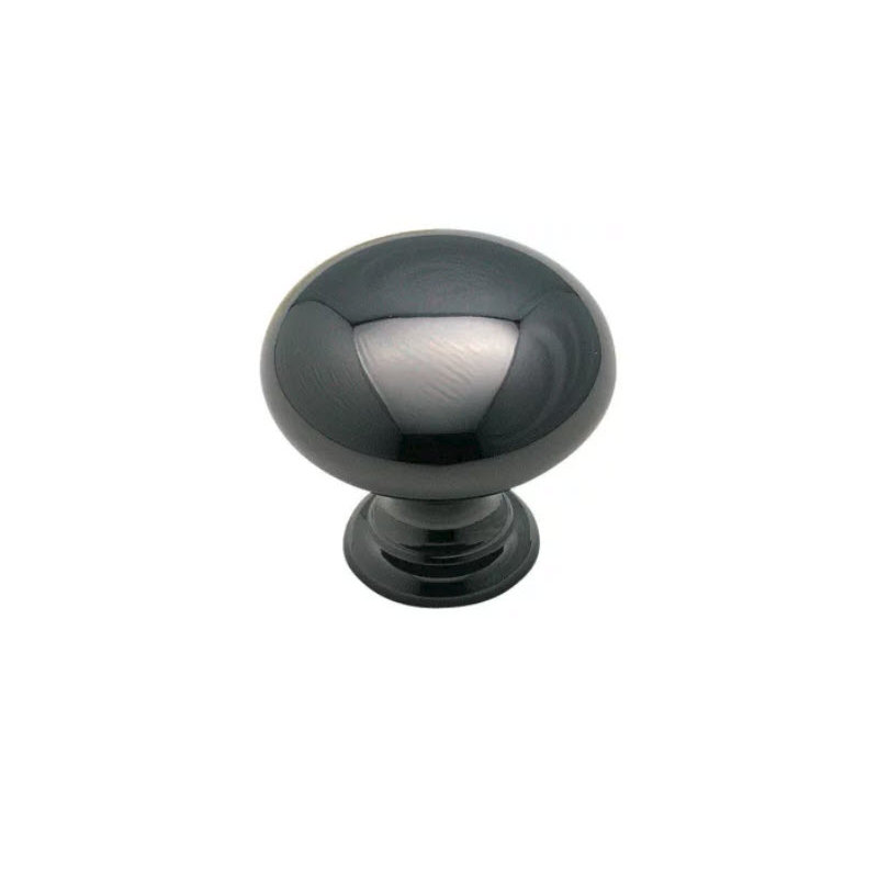 (5 Pack) 1-1/4 inch Barnsbury Knob Satin Chrome, Brushed Black Nickel