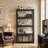 Modern Home Office 55" 4-Tier Transparent Display Cabinet Acrylic Flip Door Curio Cabinet Floor-Standing Showcase Bookshelf For Living Room Bedroom-109080836