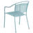 Chanea Curved Back Steel Patio Arm Chair-1554227617