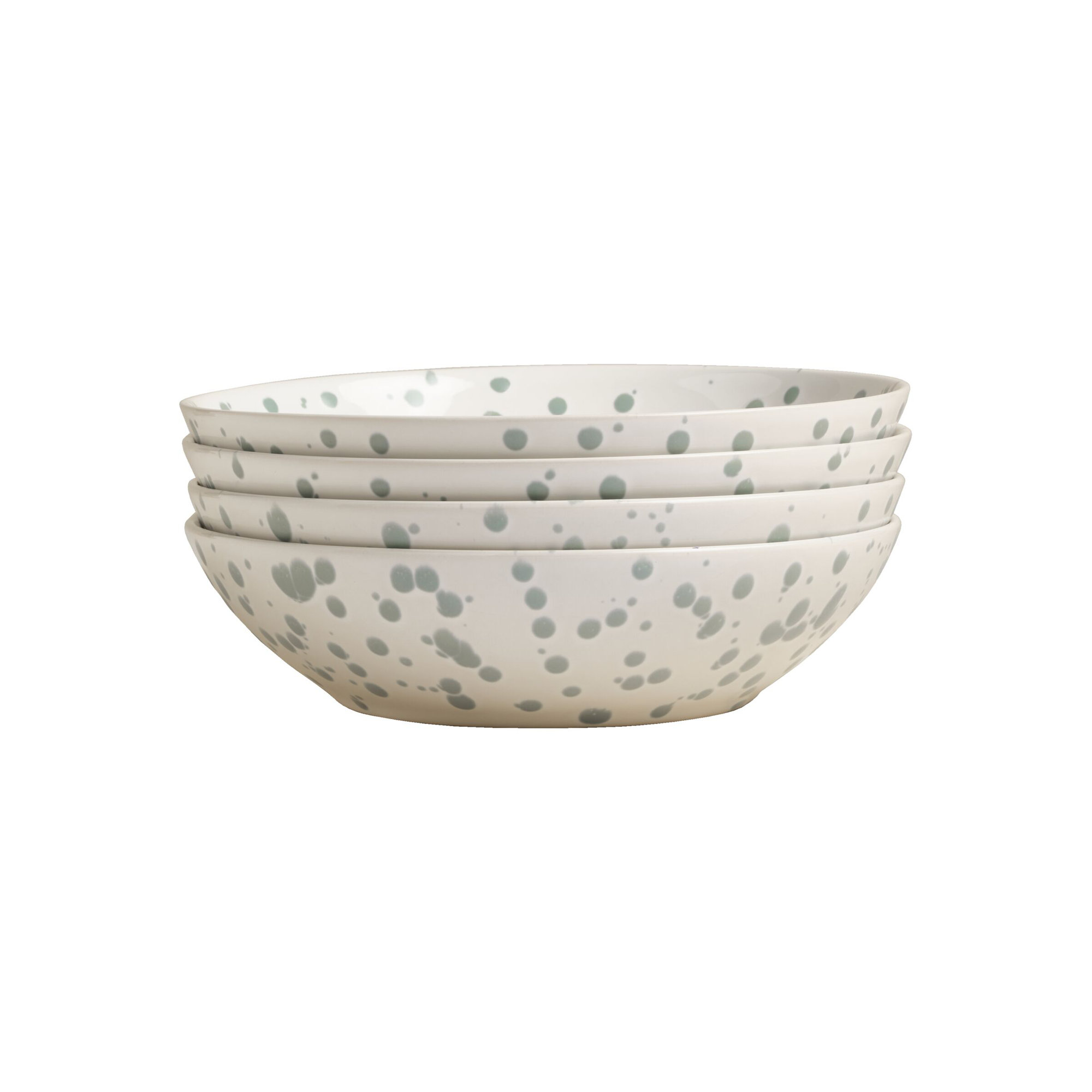 Year & Day Splatter Big Bowls, Green