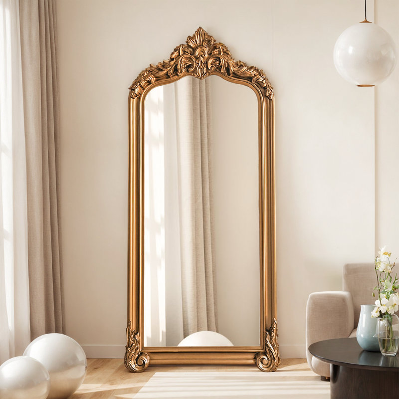 Miroir de plancher pleine longueur, Bronze