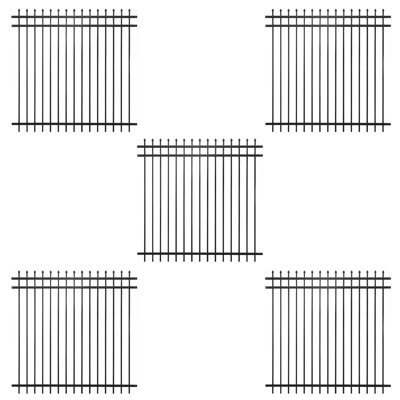 Panneau de clôture robuste pour clôture Pinnacle H 6 pi x l 6 pi, panneau de clôture en métal antirouille, paquet de 5