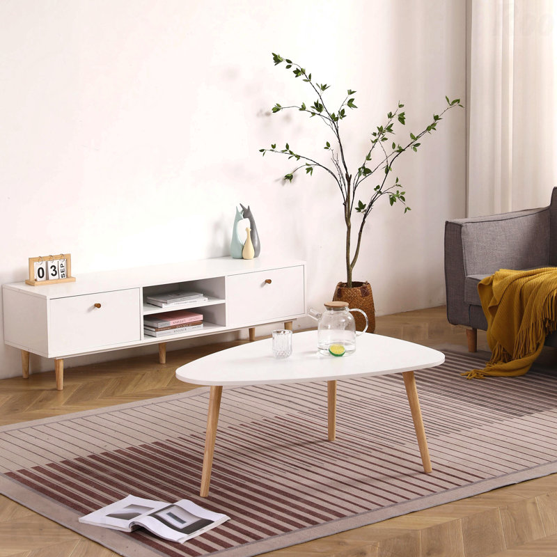 Table basse en forme d'œuf