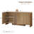 60” Sideboard Curved Cabinet With 4 Doors-55276451