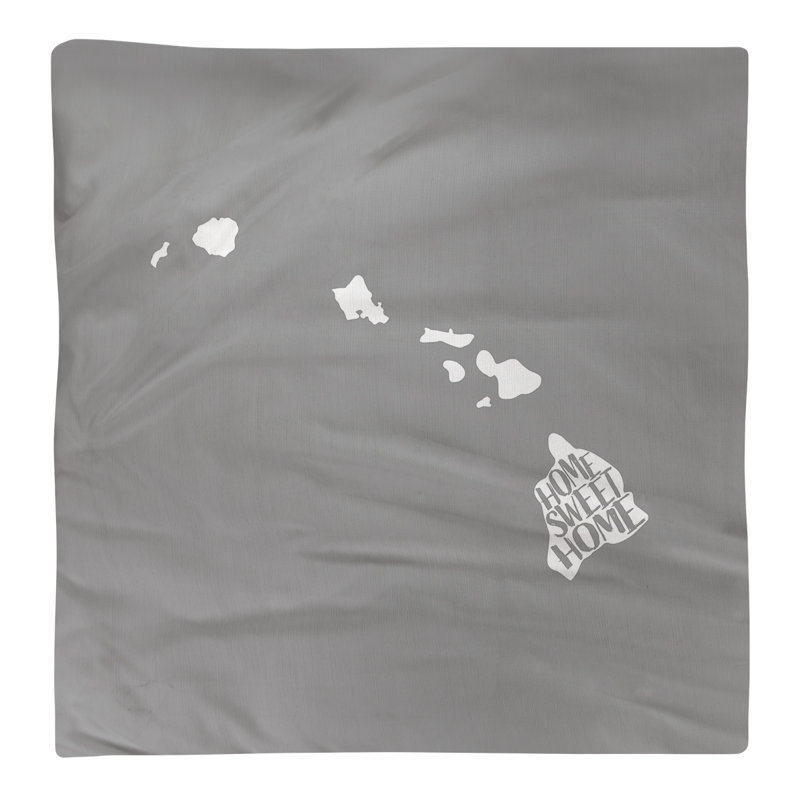 Polyester, Cotton Cities & Maps Square Napkin, Gray, 22" W x 22" D, Cotton