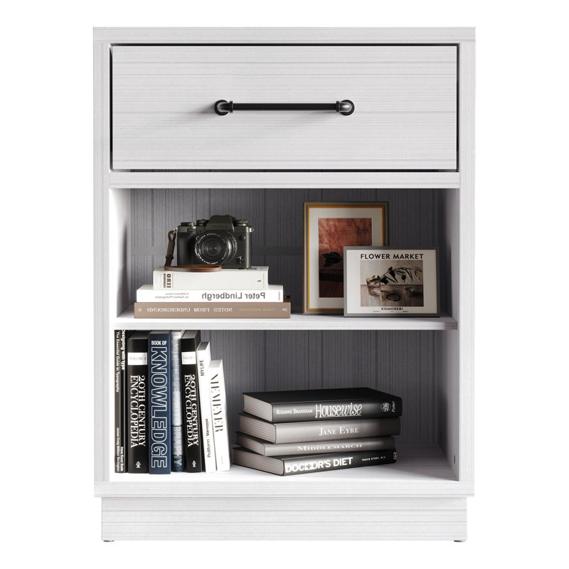 Armoire avec un tiroir en blanc, White