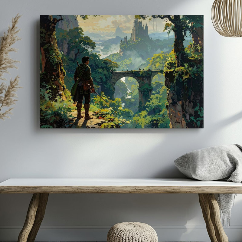 Toile Lone Traveller Fantasy, H 9 po x l 12 po