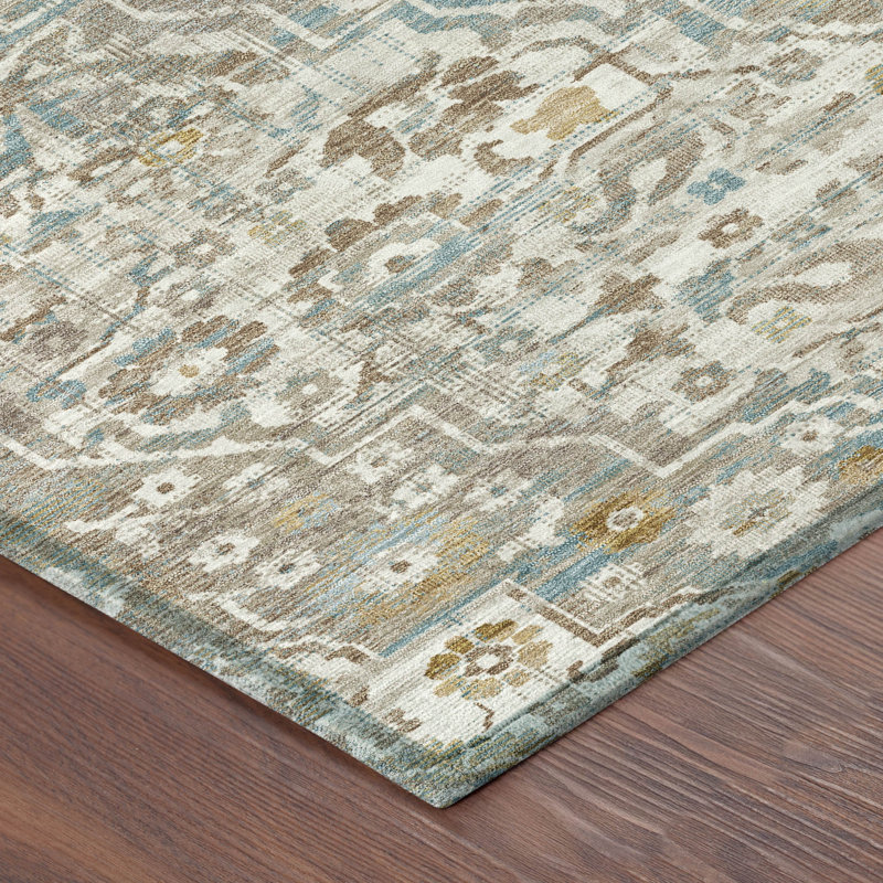 Machine Washable Indoor/Outdoor Chantille ACN2782 Global Rug, Ivory, 2'6" x 3'10"
