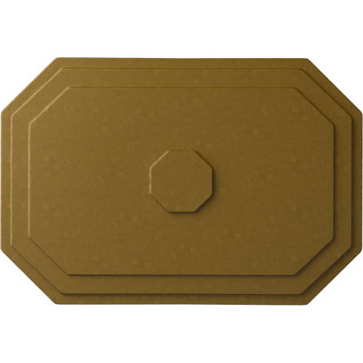 Médaillon de plafond Endorathane Nestor, 25 7/8 po x P 2 1/4 po (pour auvents jusqu'à 5 po), finition brique réfractaire peinte à la main