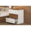 Table d'appoint en bois avec rangement