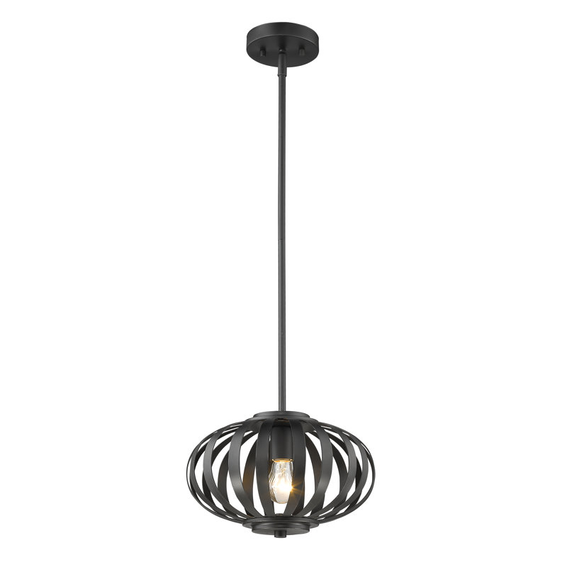 Luminaire sphère suspendu 1 lumières simple Trevion, Bronze