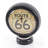 Rustic Atomic Tabletop Clock in Black Gold