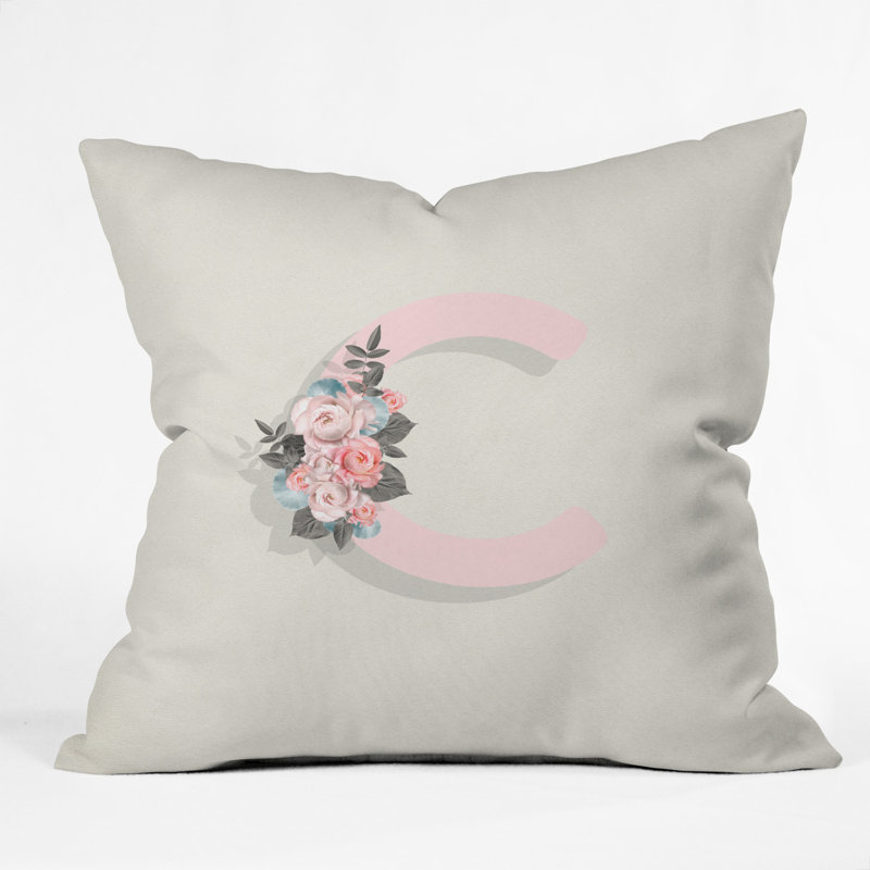 Coussin décoratif intérieur/extérieur iveta abolina pivoine c