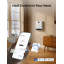 Chaufferette murale Dreo pour la salle de bain, radiateur électrique de 1500 W avec prise Alci, Ip24, oscillation à 30 °, thermostat réglable, télécommande, fonctionne avec Alexa, minuterie de 24 heures, chauffage facile à installer pour la chambre à coucher