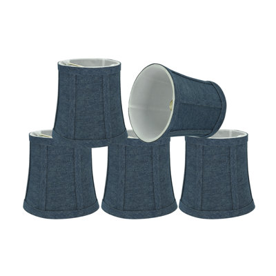 Abat-jour cloche en tissu 5 "H (denim)