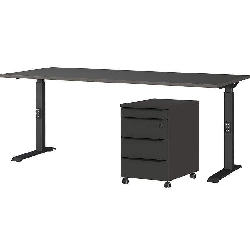 Mapua 2 Piece Standing Desk Office Set