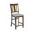 5 Piece Dining Table Set, Wooden Dining Square Table Set For 4, Counter Height Kitchen Table Set With Square Table And 4 Upholstered Chairs For Small Space-1475006266