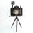 Analogue Metal Quartz Movement / Crystal Tabletop Clock in Brown