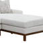 Canapé modulaire en chenille ivoire Valiant avec 4 coussins Valiant