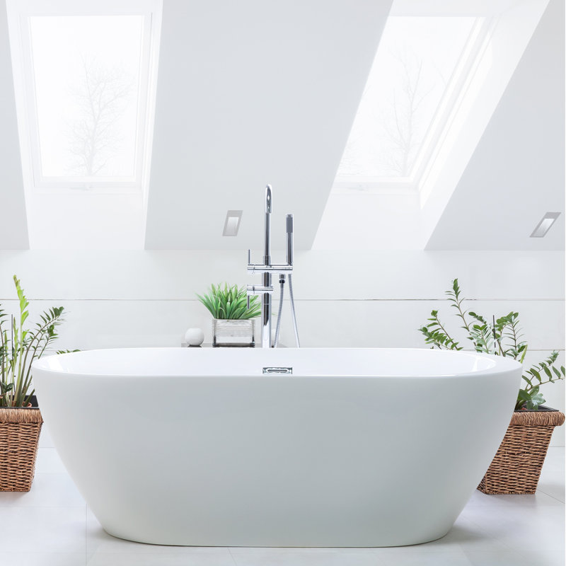 Matina 1700mm x 800mm Soaking Acrylic Bathtub