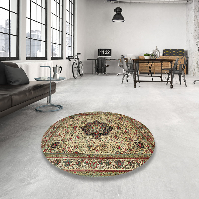 Rida Oriental Indoor Rug, Round 7'