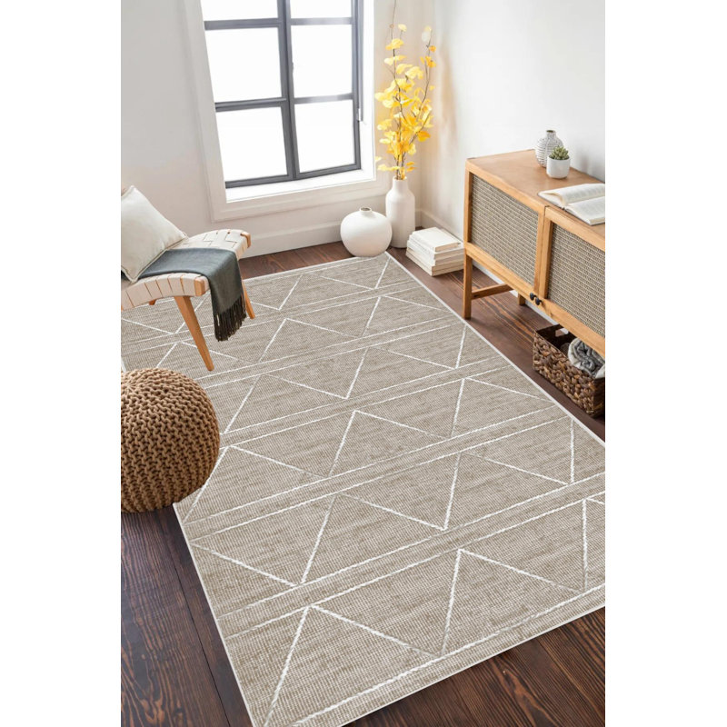 Tapis moderne avec envers antidÃ©rapant, Tapis de couloir 2 pi 7 po x 16 pi 5 po