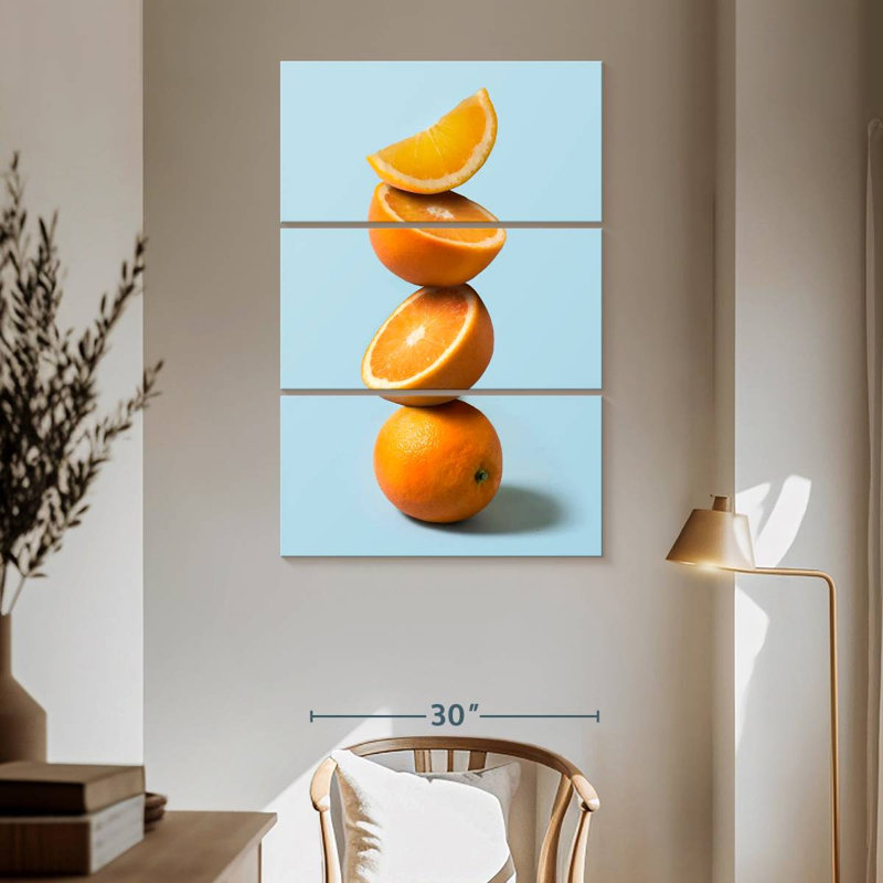 Yarlin Stack Of Oranges, 65" H x 42" W