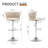 Velvet Bar Stools Set Of 2, Counter Height Bar Chairs With Low Back, Swivel Barstools For Kitchen Island, Bar Pub-1112263137-1112263136