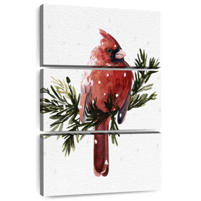 Brampt cardinal avec neige I