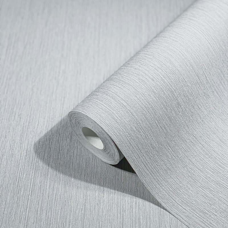 Textures Collection Vertical Texture Matte Finish Wallpaper Roll, Light Blue