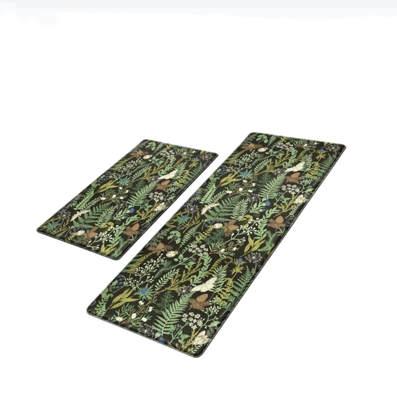 Floral Non-Skid Kitchen Mat