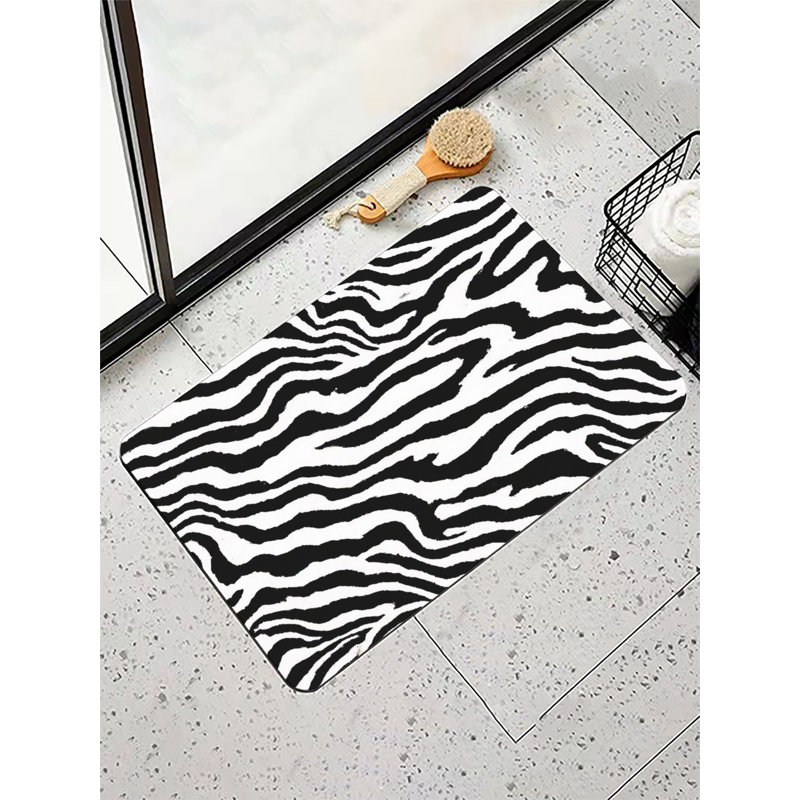 Tapis pour salle de bain Zebra