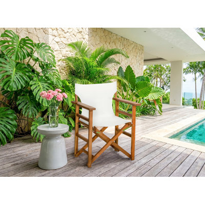 Chaise de réalisateur pliante en bois massif