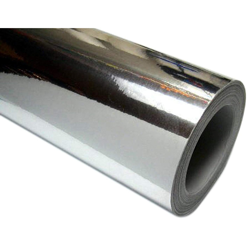 Adhésif décoratif inspirant, 22 po x 16 po, Argent (miroir chromé)