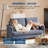51.9" Small Space Lovesofa with Plush Teddy Fabric and Spring Cushion, 450lb Capacity-934831772
