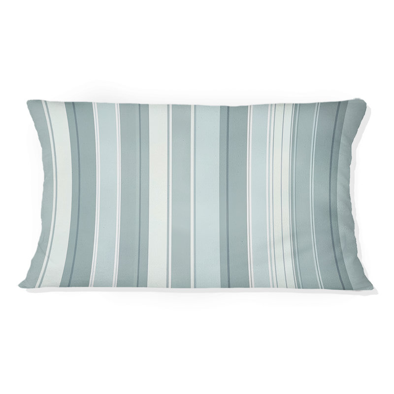 Coussin lombaire à rayures argentées Baby Blue