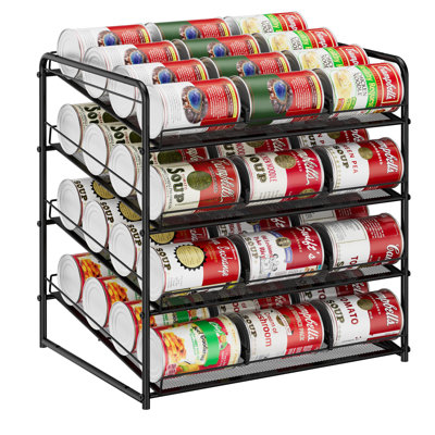 4-Tier Can Organizer, Black