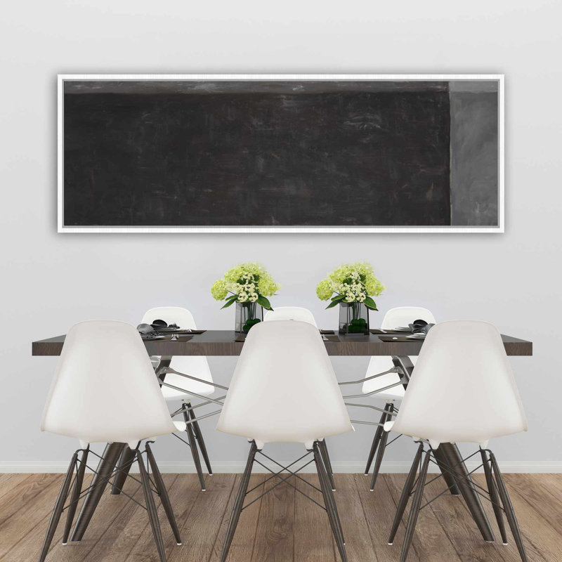 Quatre nuances de gris - décor de toile encadré industriel gris, H 21,25 po x l 61,25 po
