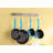 22" Wall Rack Utensil Bar with 8 Hooks