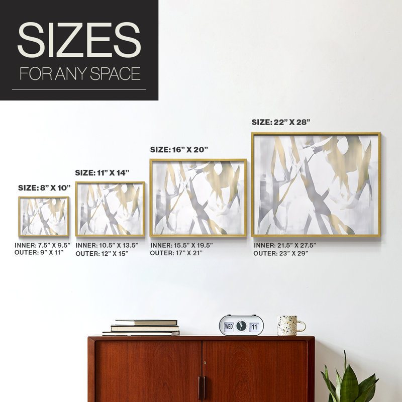Abstract Series-LXXV -Framed Print - Restickable, 8" H x 10" W
