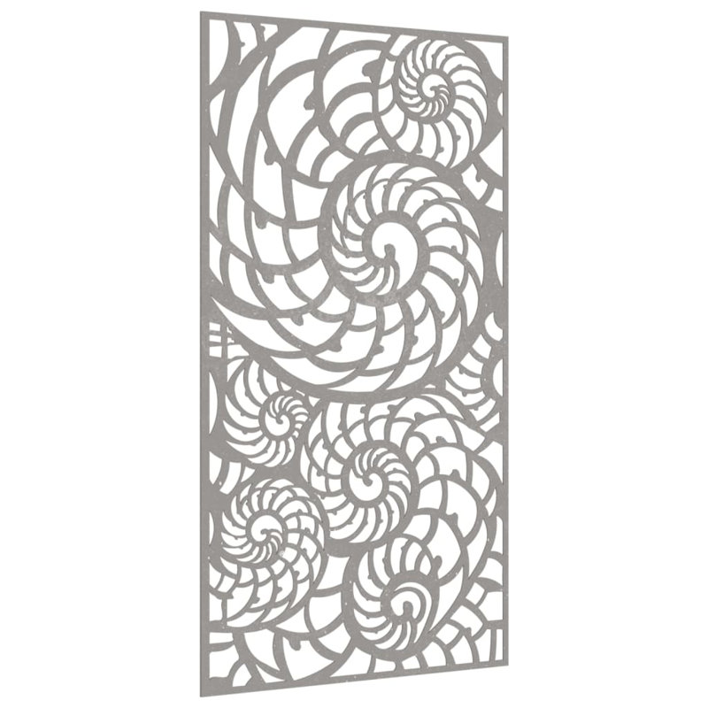 Décoration murale de jardin vidaXL en acier Corten rouillé 41,3 po x 21,7 po