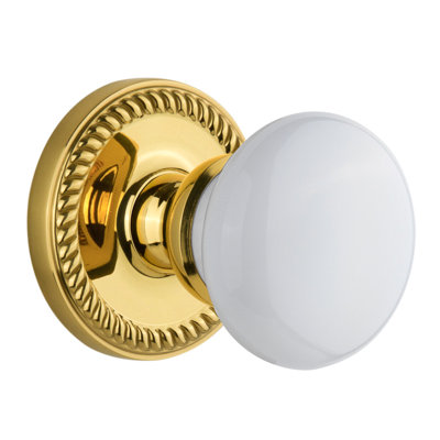 Grandeur Newport Rosette Double Dummy with Hyde Park Door Knob